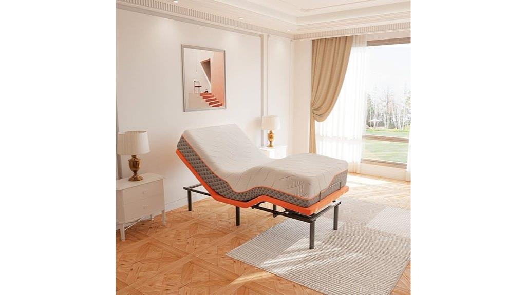 adjustable bed with mattress