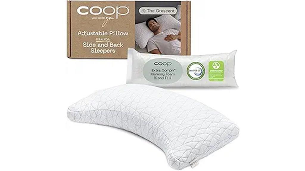 adjustable queen bed pillow