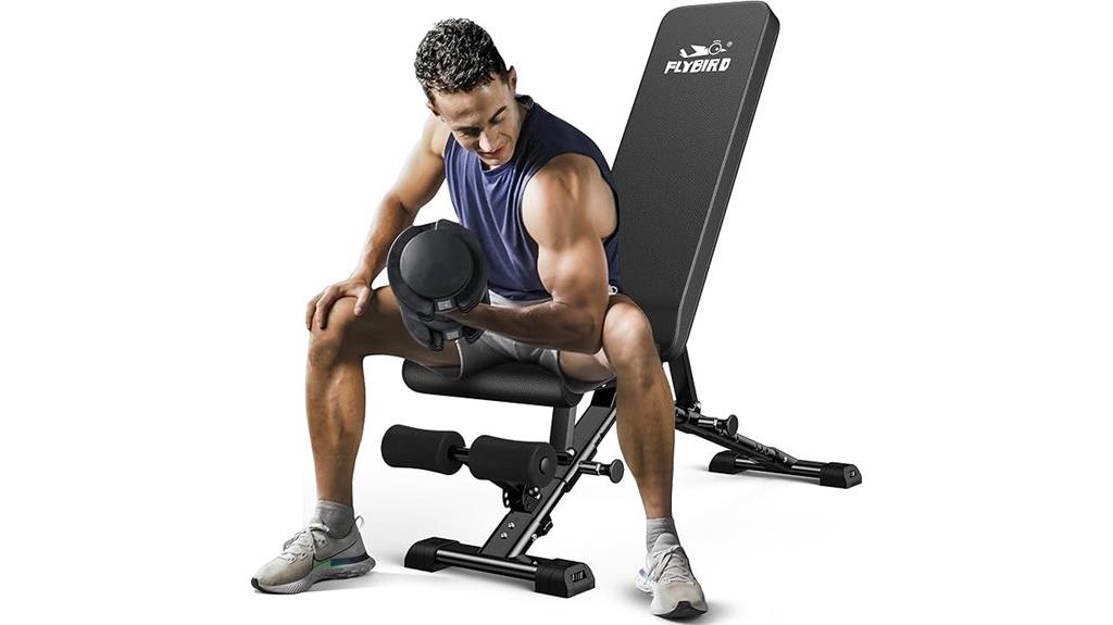 adjustable weight bench fitness