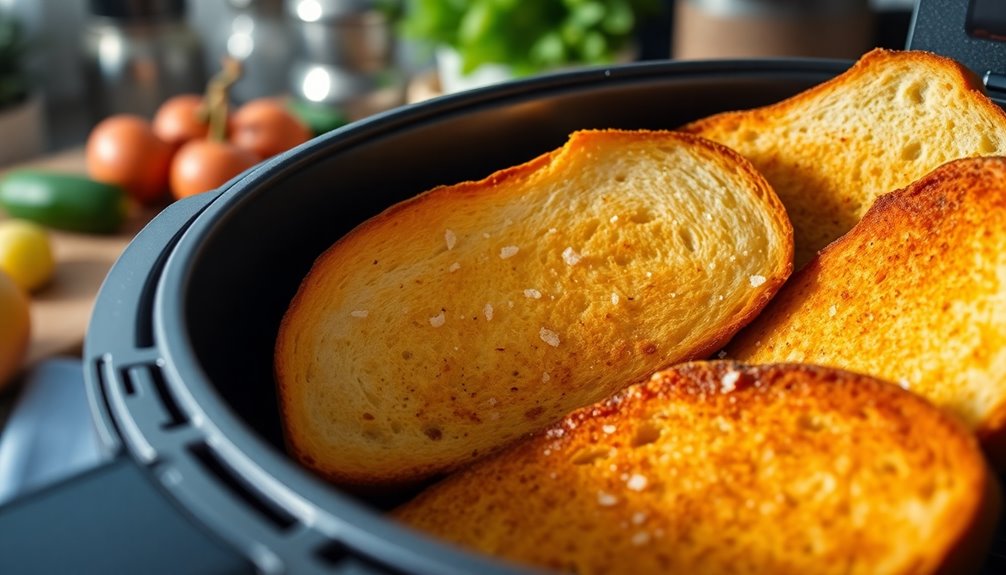 air fryer bread toasting