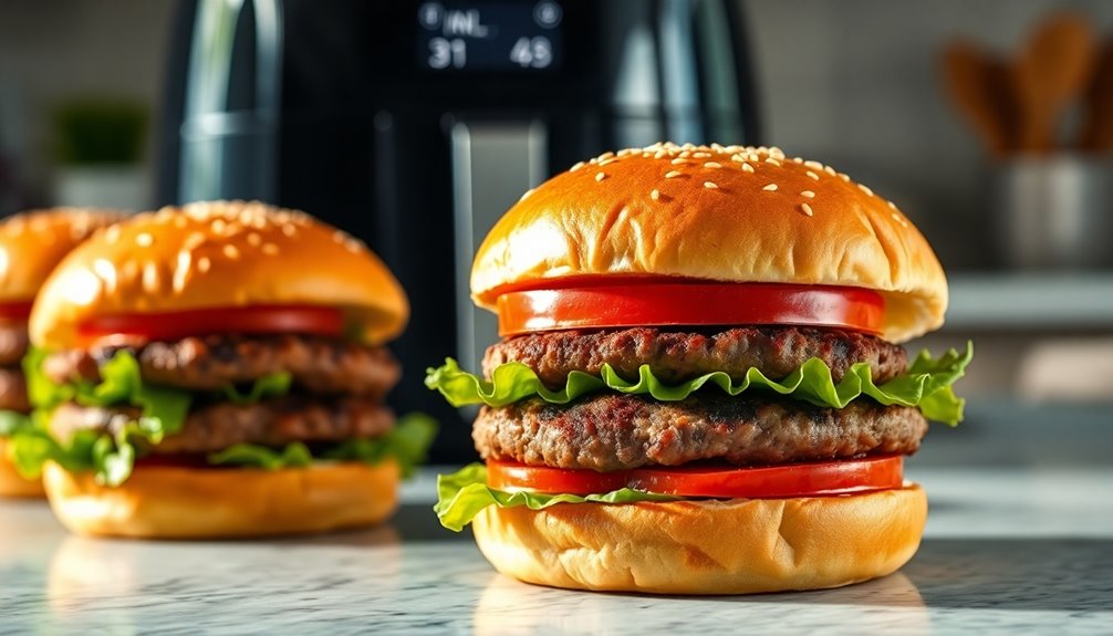 air fryer burger ingredients