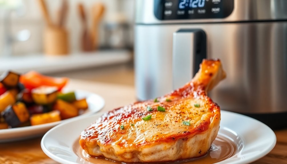 air fryer pork chop cooking