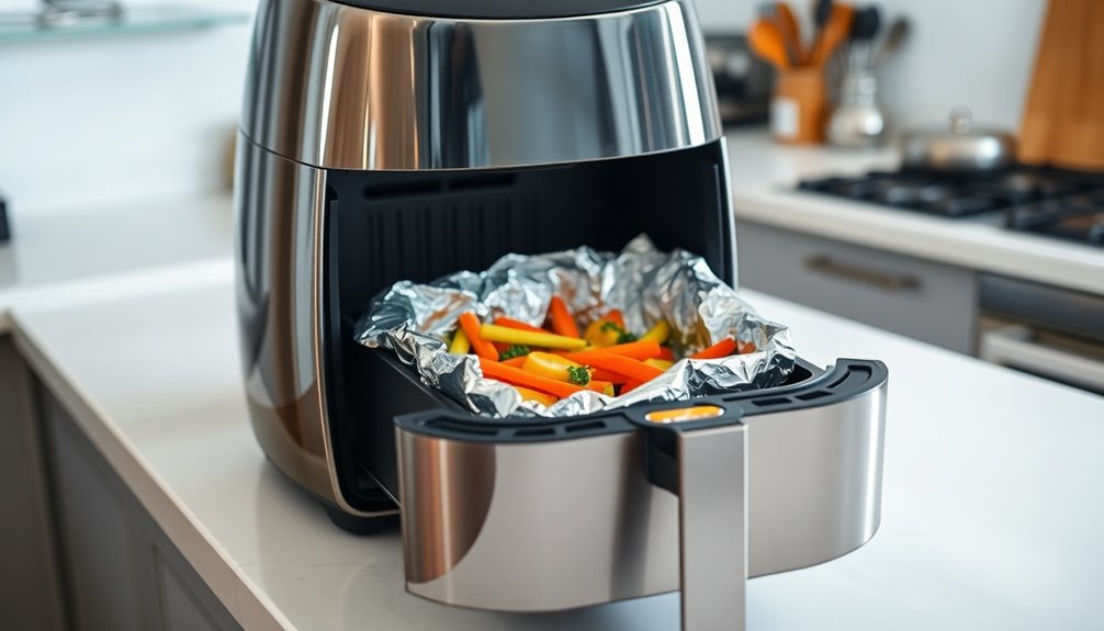 aluminum foil air fryer guidelines