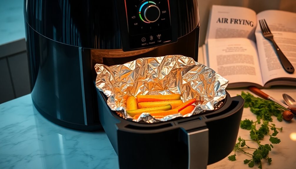 aluminum foil air fryer safety