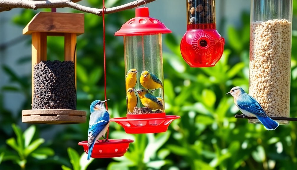 attract birds with feeders