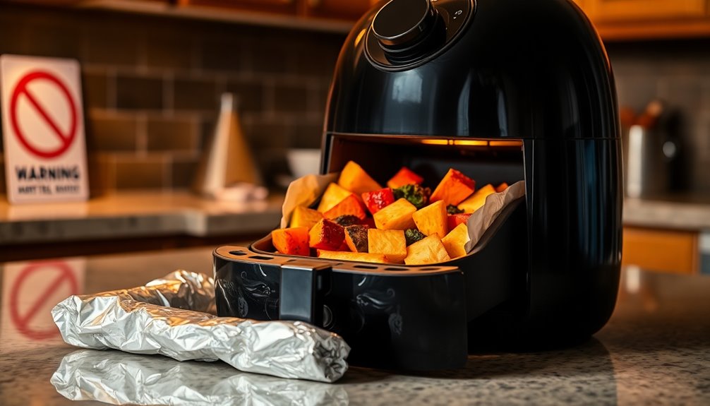 avoid using foil unnecessarily