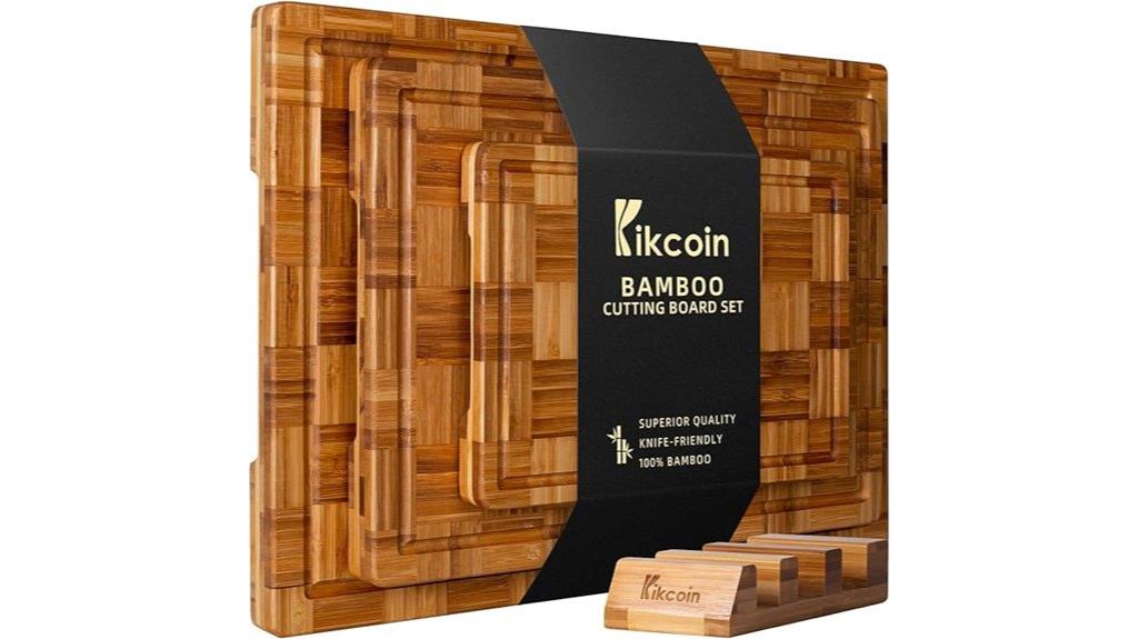 bamboo cutting board set