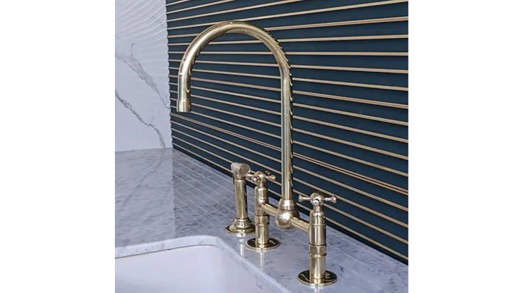 brass kitchen faucet sprayer