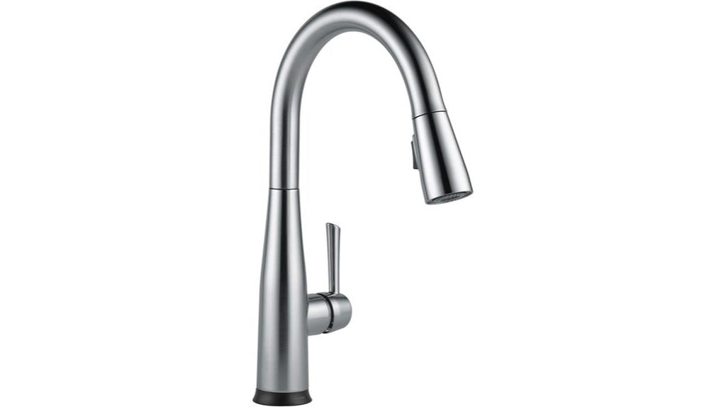 brushed nickel touch faucet