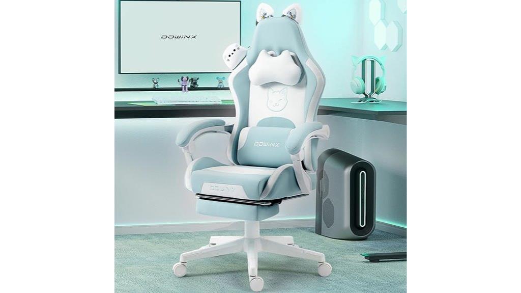 cat eared gaming chair comfort