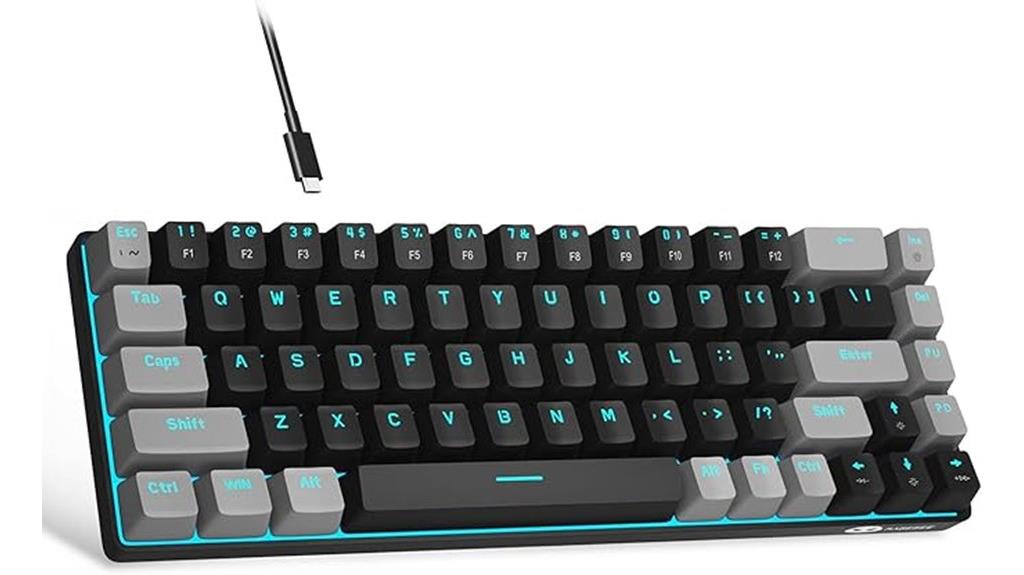 compact mechanical gaming keyboard