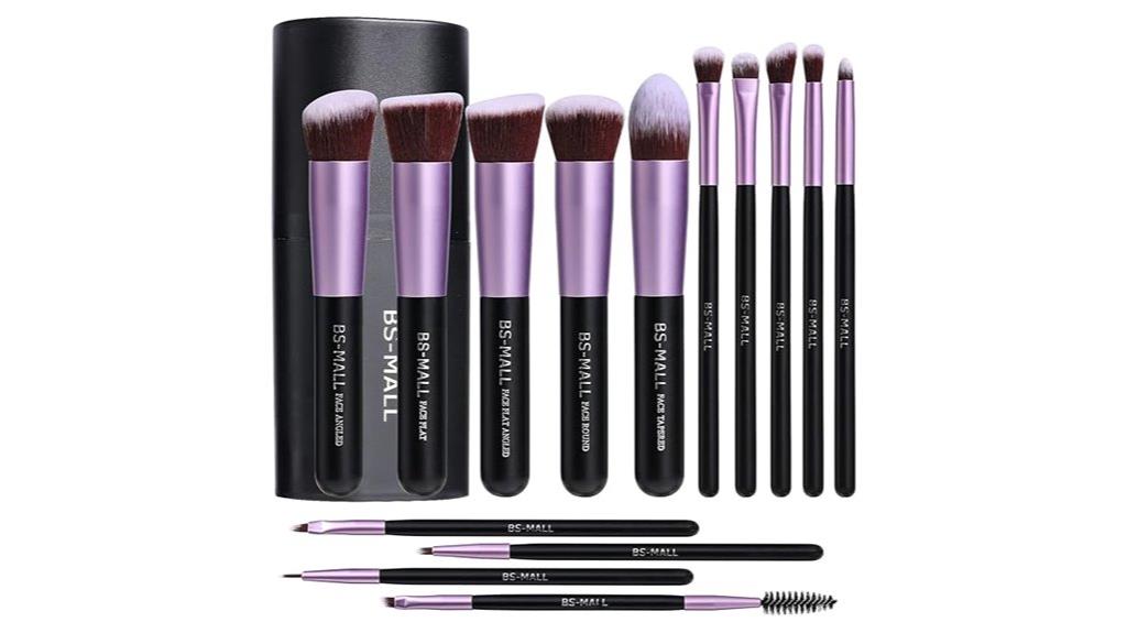 comprehensive makeup brush set