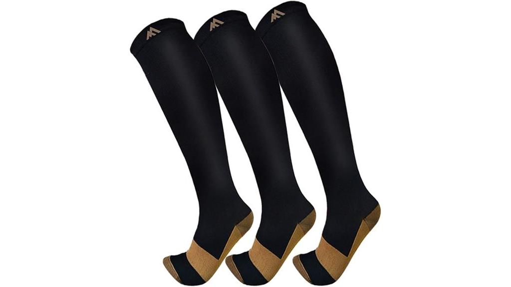 copper compression socks pack