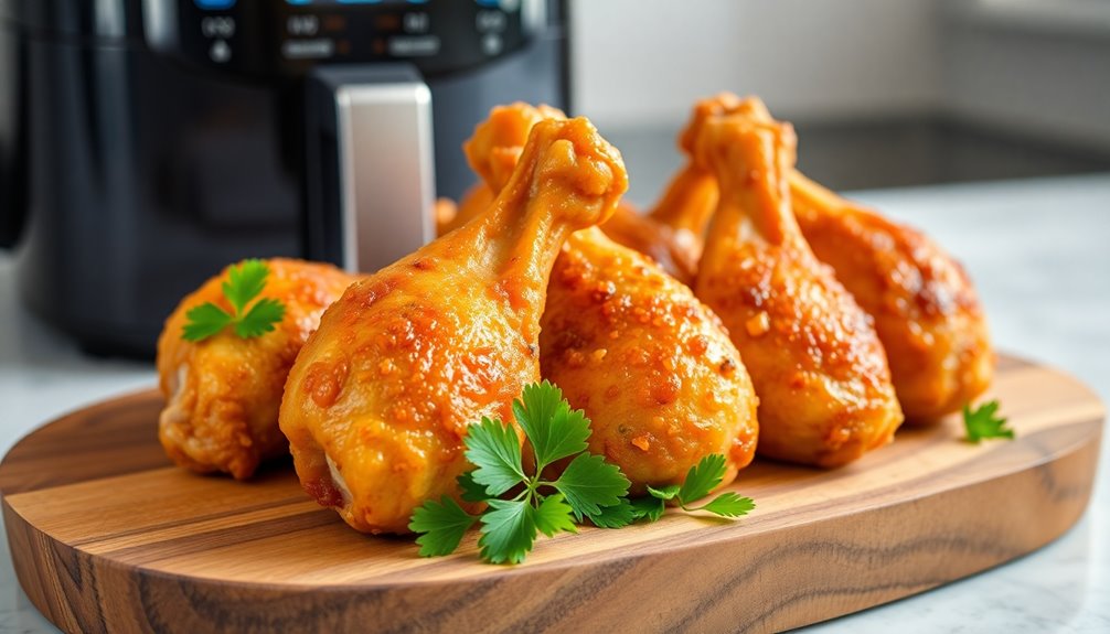 crispy air fryer drumsticks