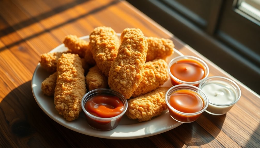 crispy breaded chicken strips