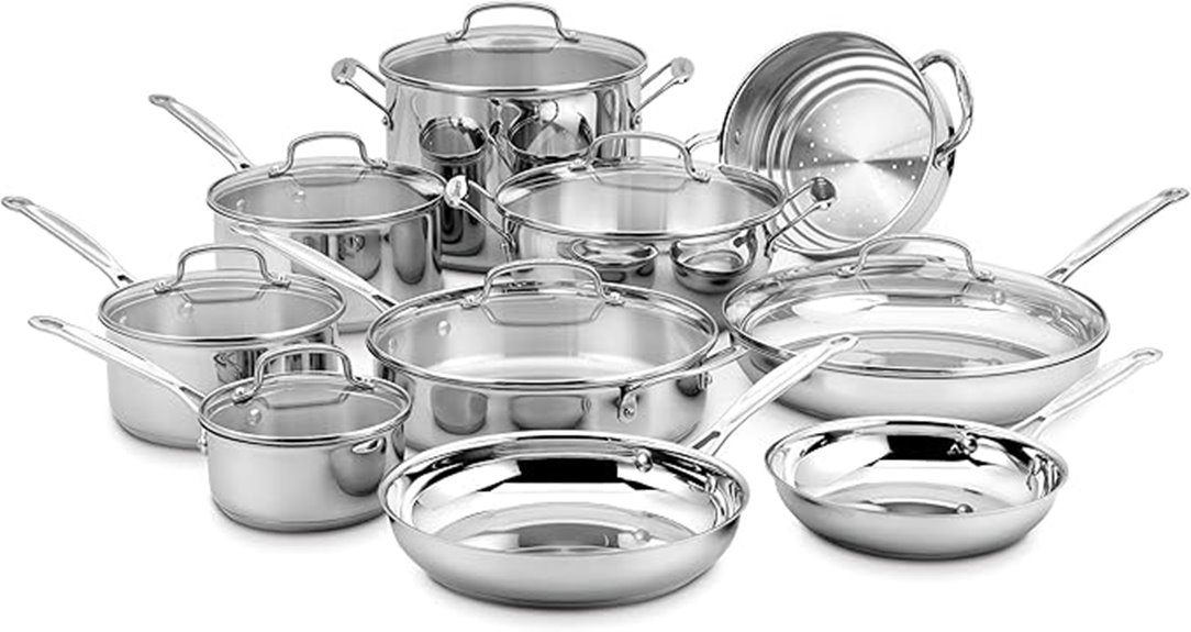 cuisinart 17 piece cookware set