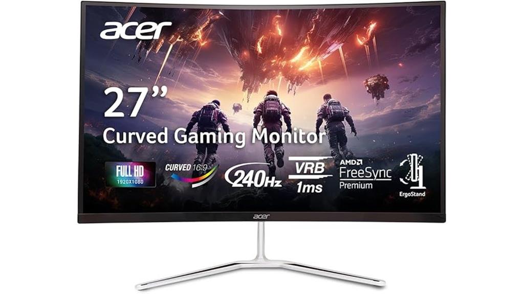 curved fhd gaming display