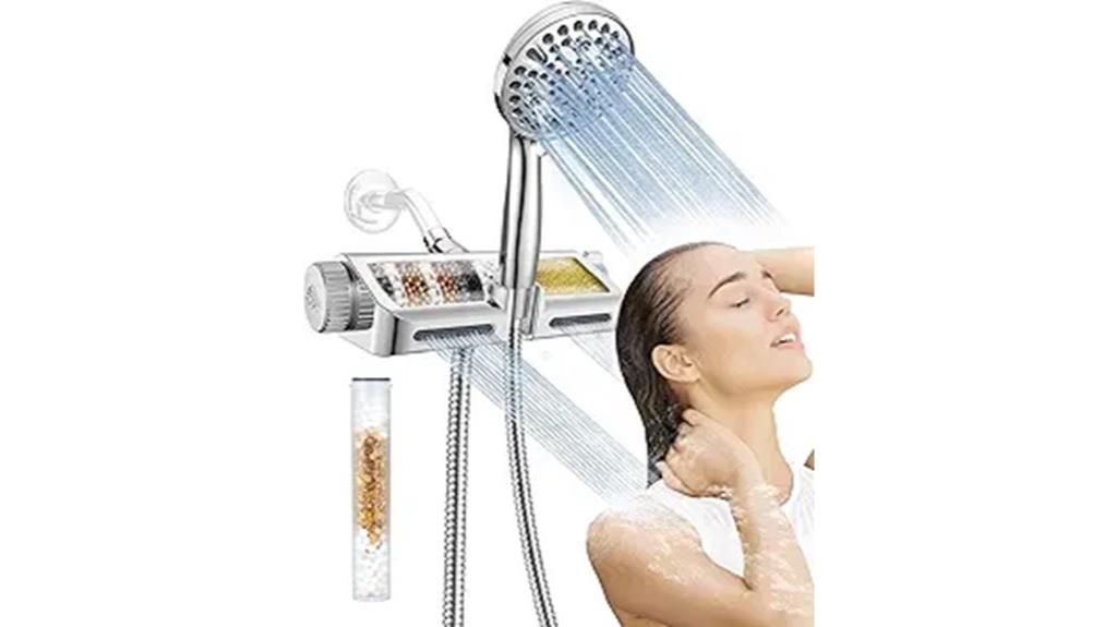 filtered handheld shower combo