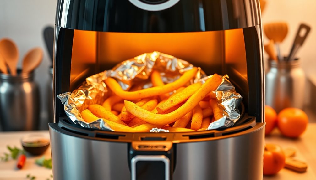 foil usage in air fryer