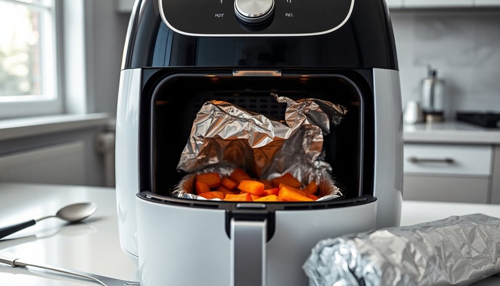 foil usage in air fryers