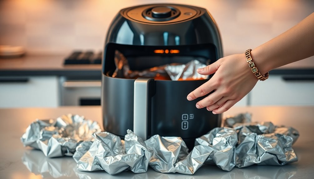 foil usage in air fryers