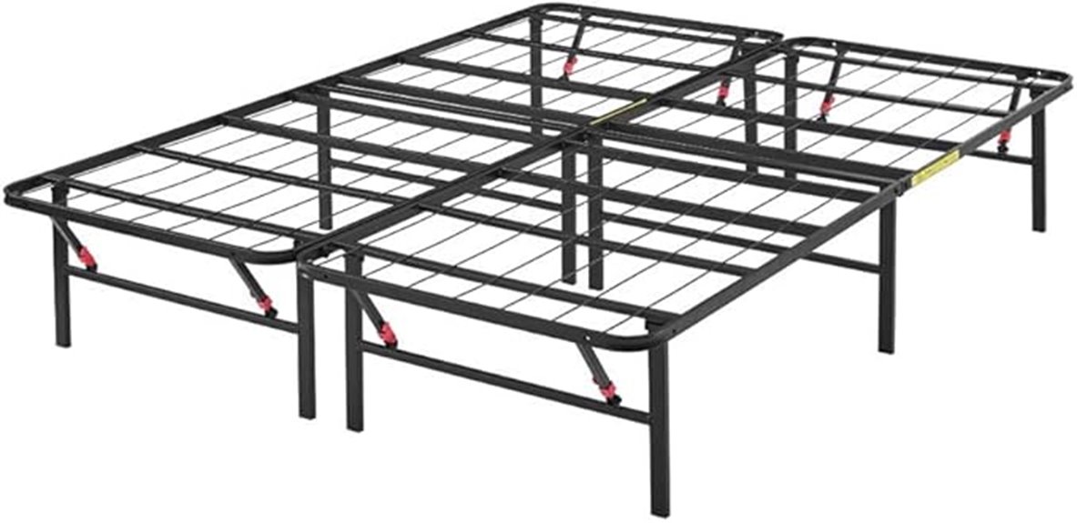 foldable metal bed frame