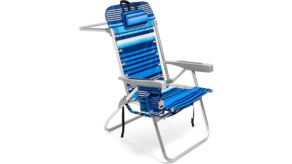 folding beach chair backpack