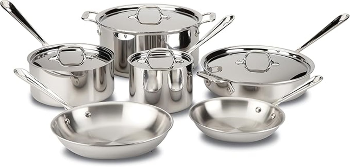 high quality stainless steel cookware