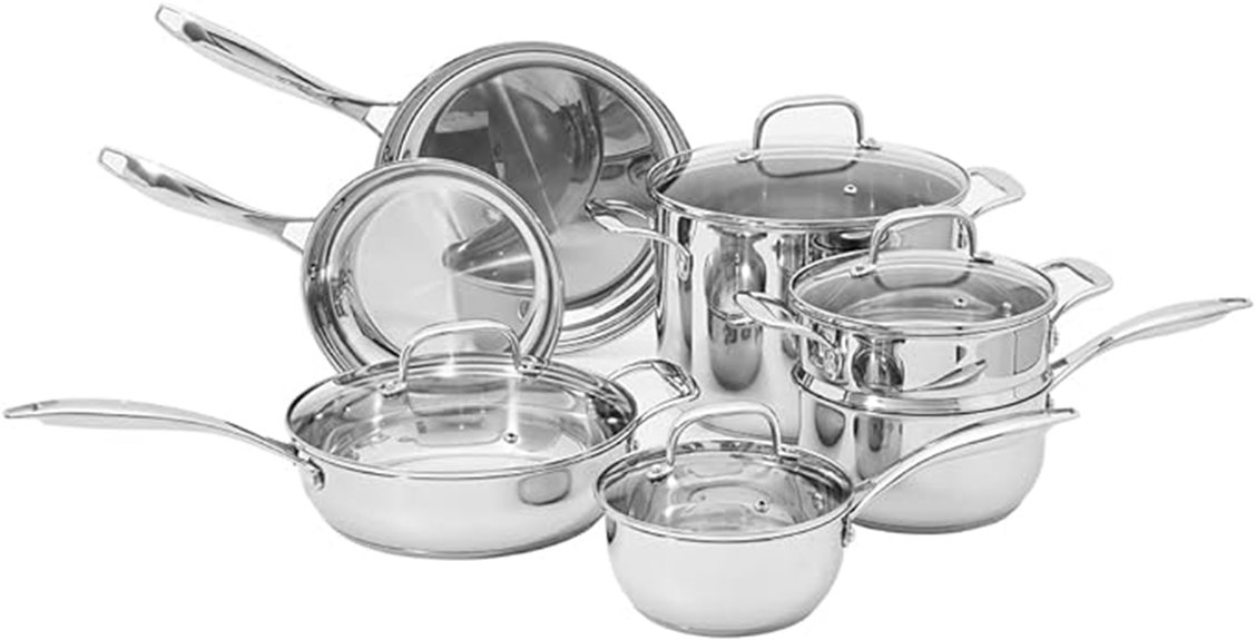 induction ready stainless steel cookware