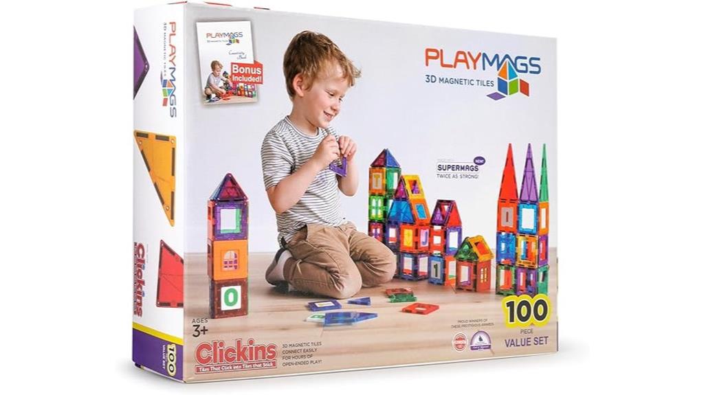 magnetic tiles building set