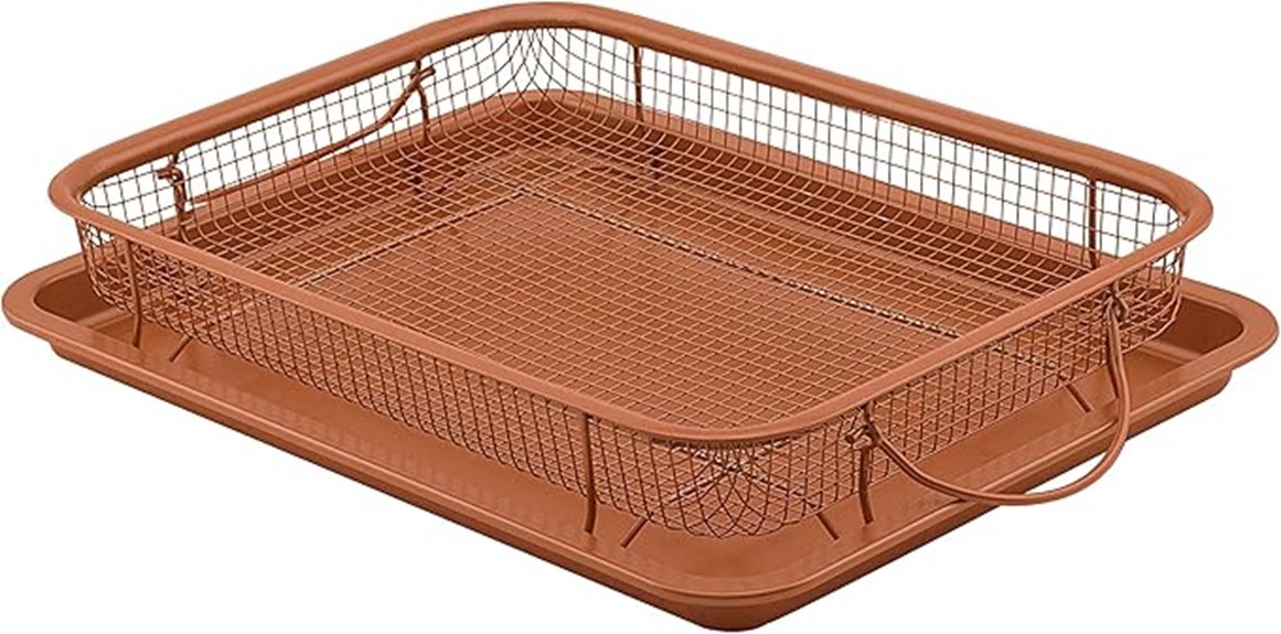 nonstick baking crisper basket