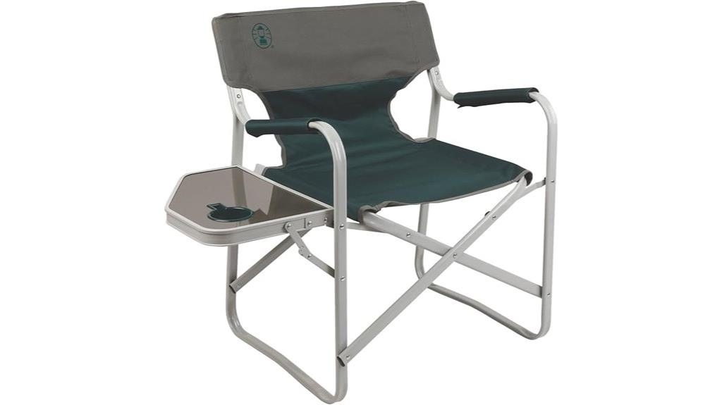 portable chair with table