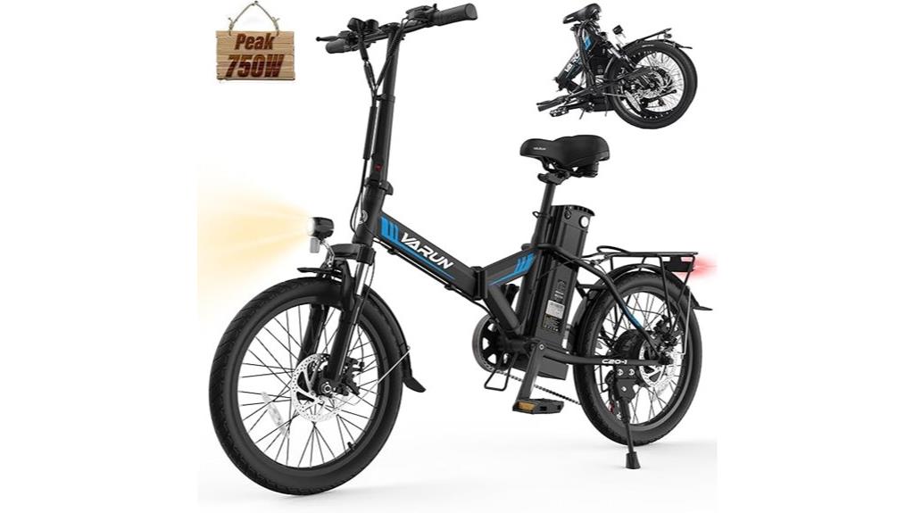 powerful folding electric bike