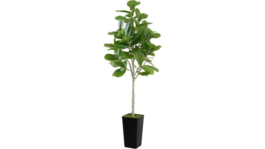 realistic tall fake plant