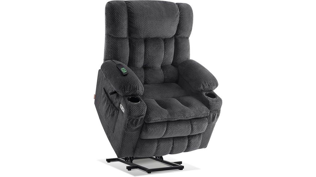 recliner with massage features