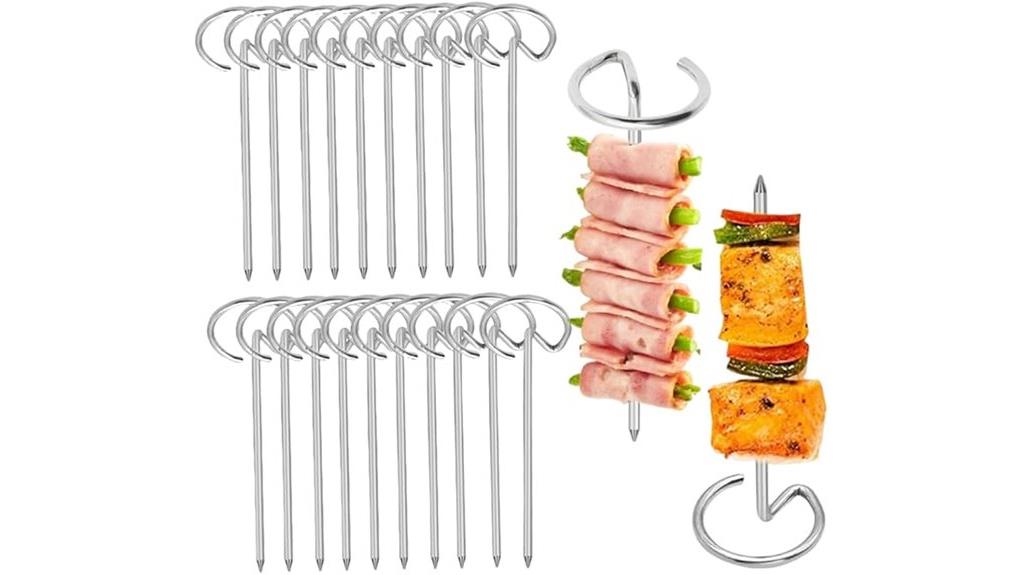 reusable metal kebab skewers