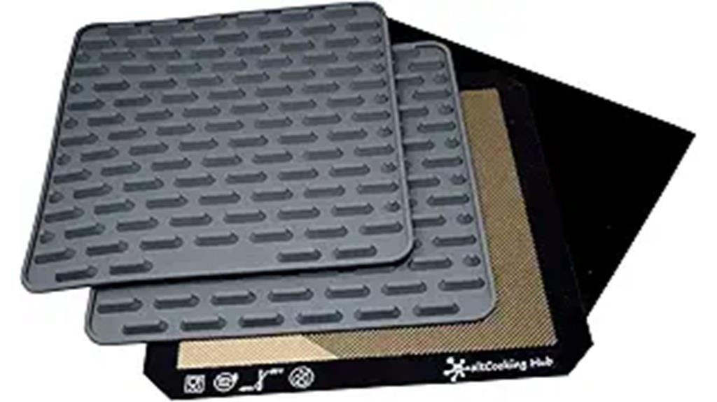 silicone baking mat set