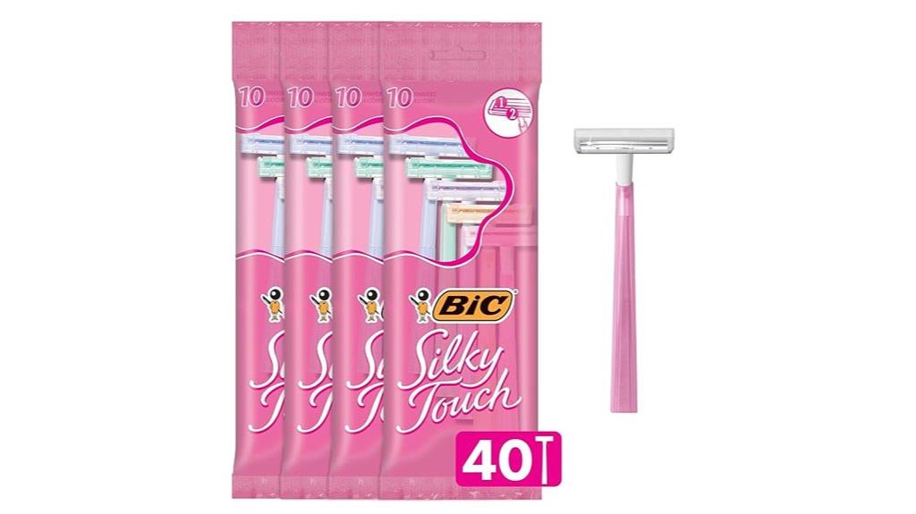 silky touch disposable razors