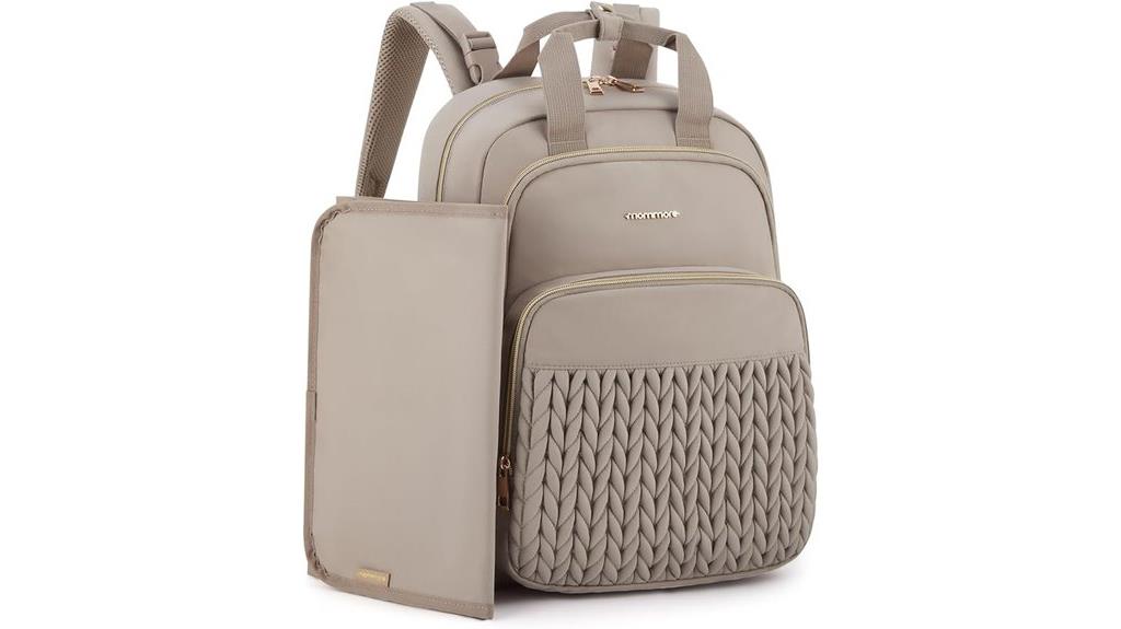 spacious diaper bag backpack