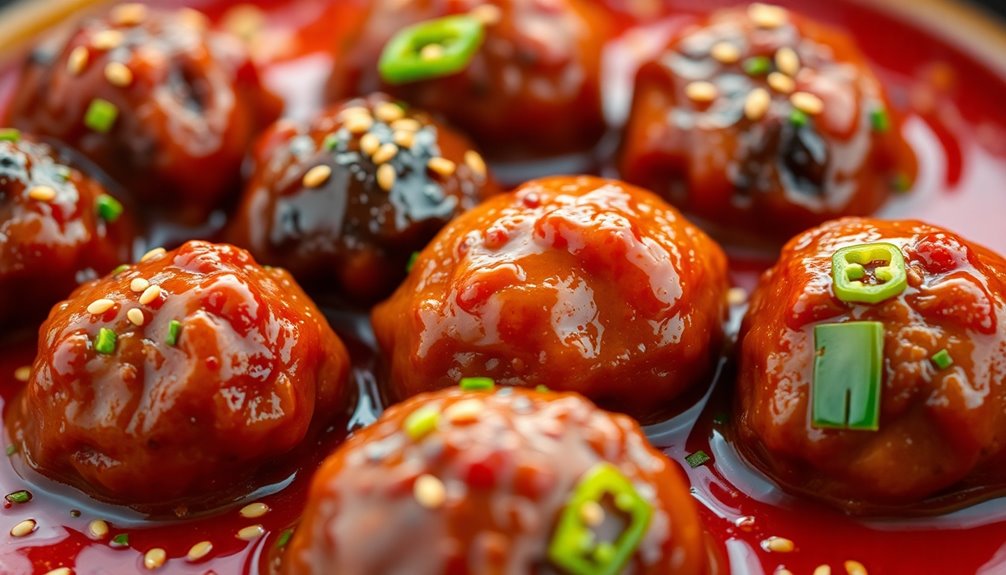 spicy glazed meatball recipe