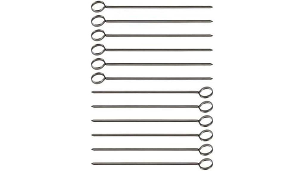 stainless steel barbecue skewers