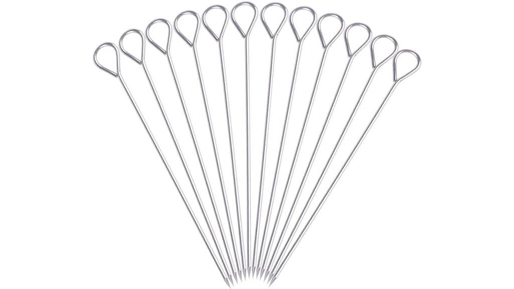 stainless steel bbq skewers