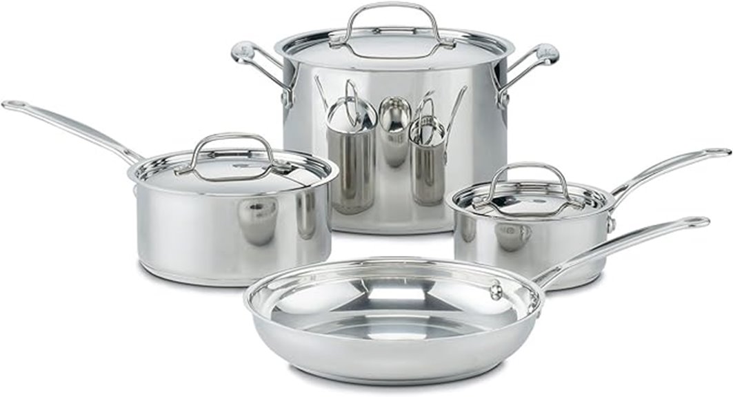 stainless steel cookware set