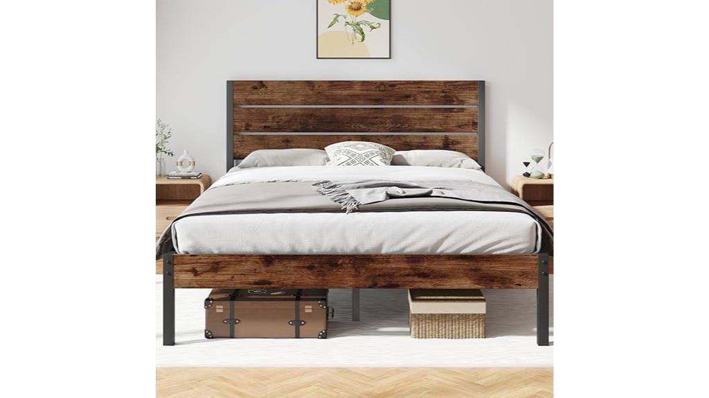 storage queen bed frame