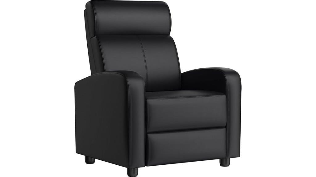 stylish pu leather recliner