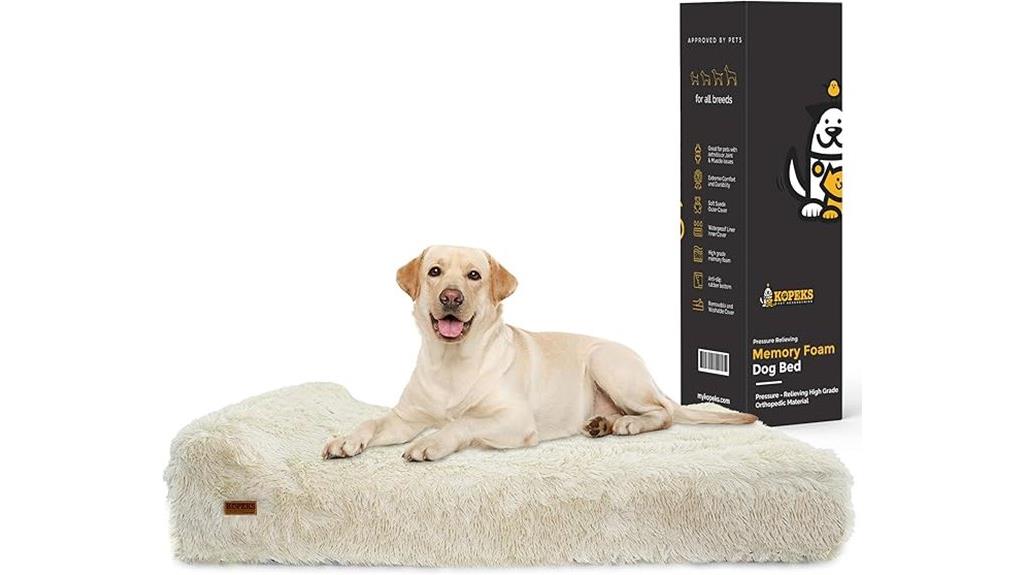 thick memory foam dog bed