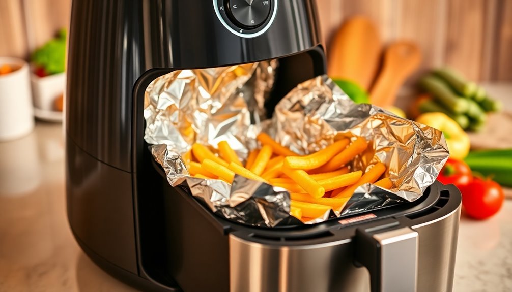 tin foil air fryer tips