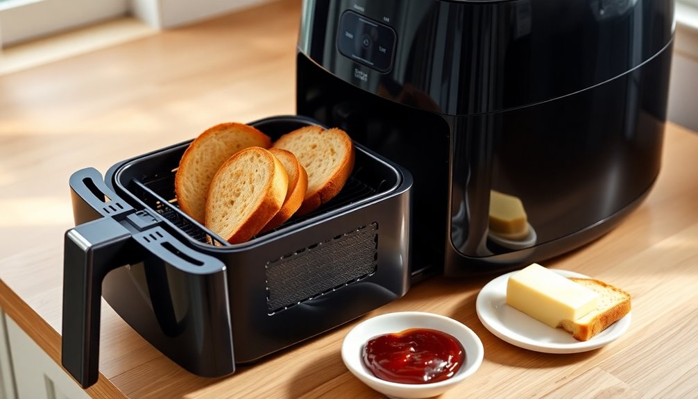 toasting bread in air fryer