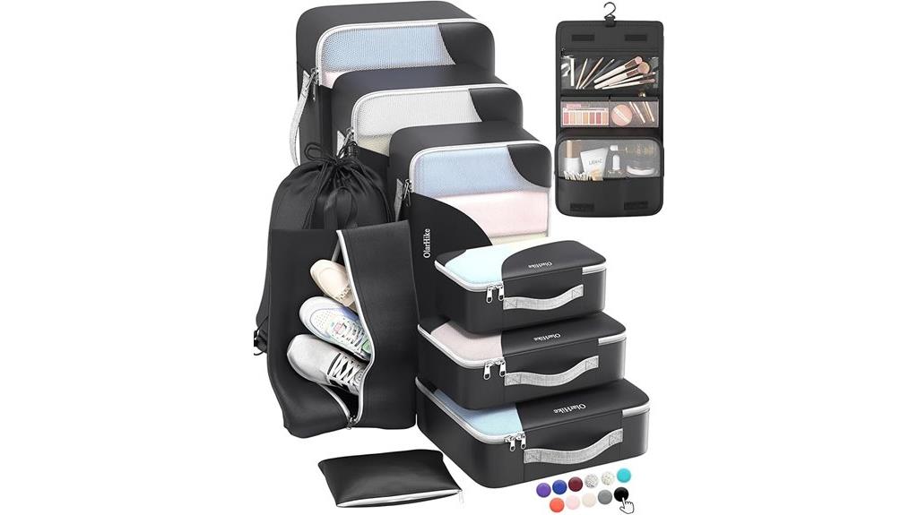 travel organization packing cubes