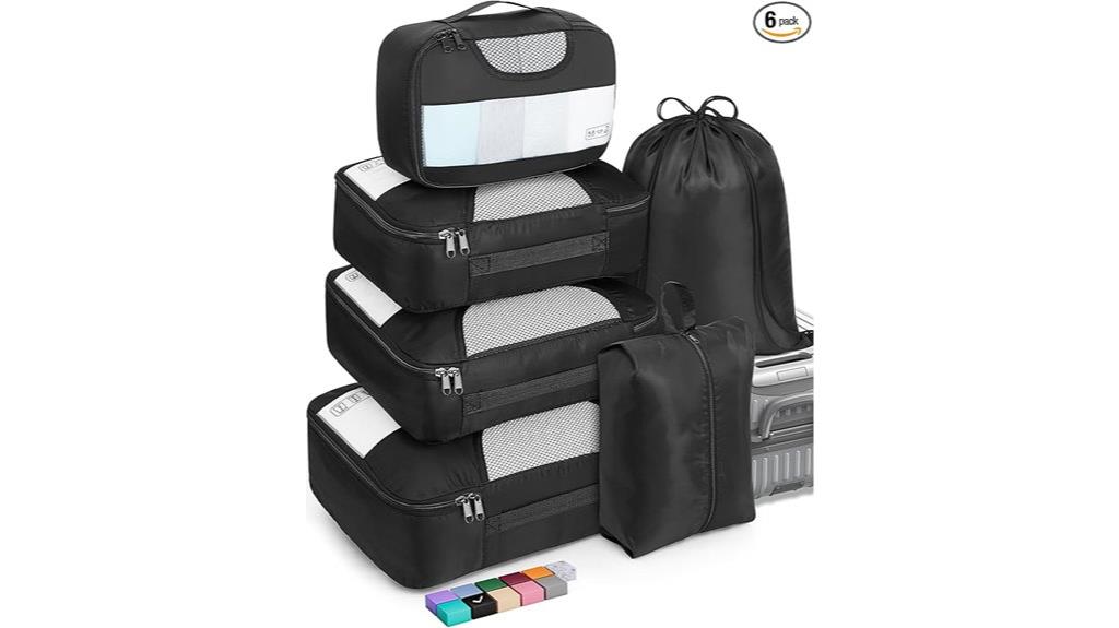 travel organization packing cubes